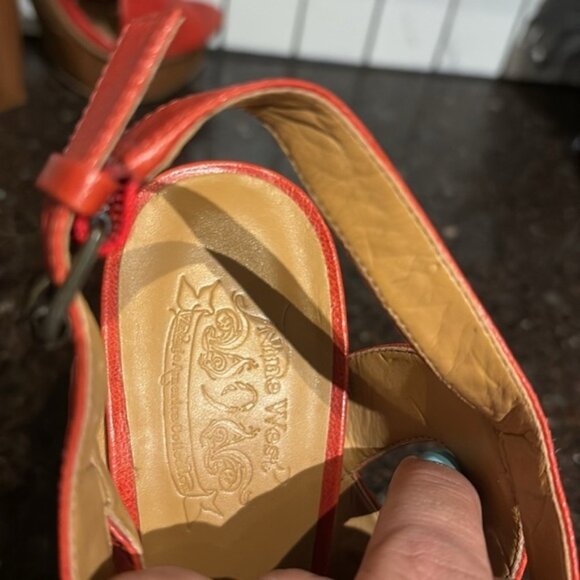 Nine West womens high heelcorral size 5 - Picture 6 of 7